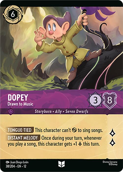 Dopey - Drawn to Music (Foil) (38/204) [Wilds Unknown] | Good Games Morley