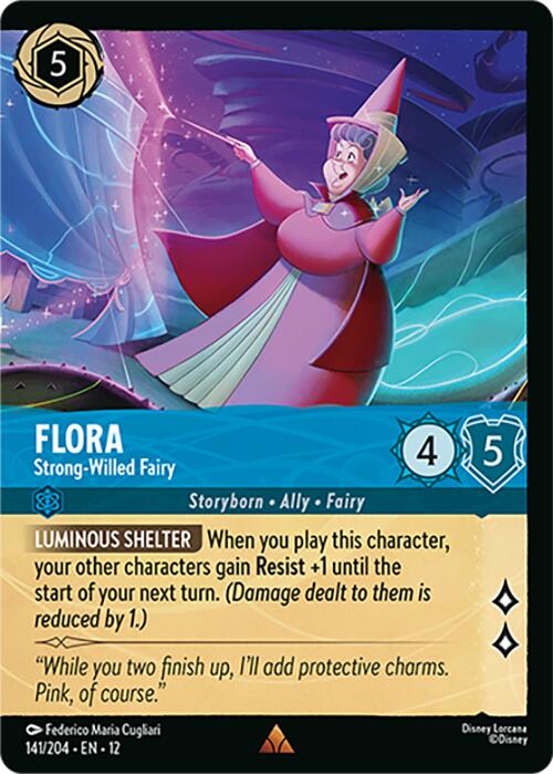 Flora - Strong-Willed Fairy (Foil) (141/204) [Wilds Unknown] | Good Games Morley