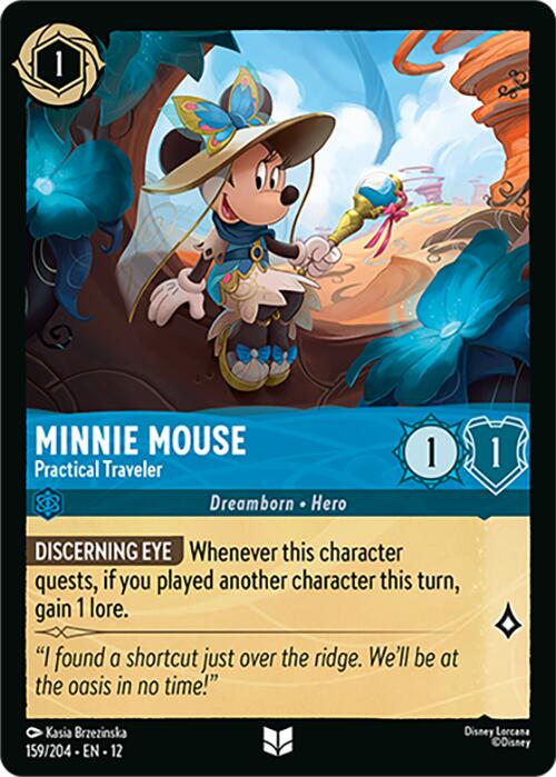 Minnie Mouse - Practical Traveler (159/204) [Wilds Unknown] | Good Games Morley