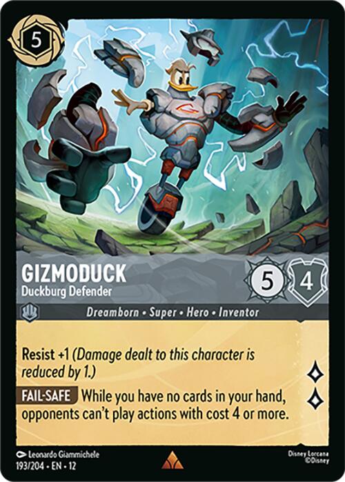 Gizmoduck - Duckburg Defender (193/204) [Wilds Unknown] | Good Games Morley