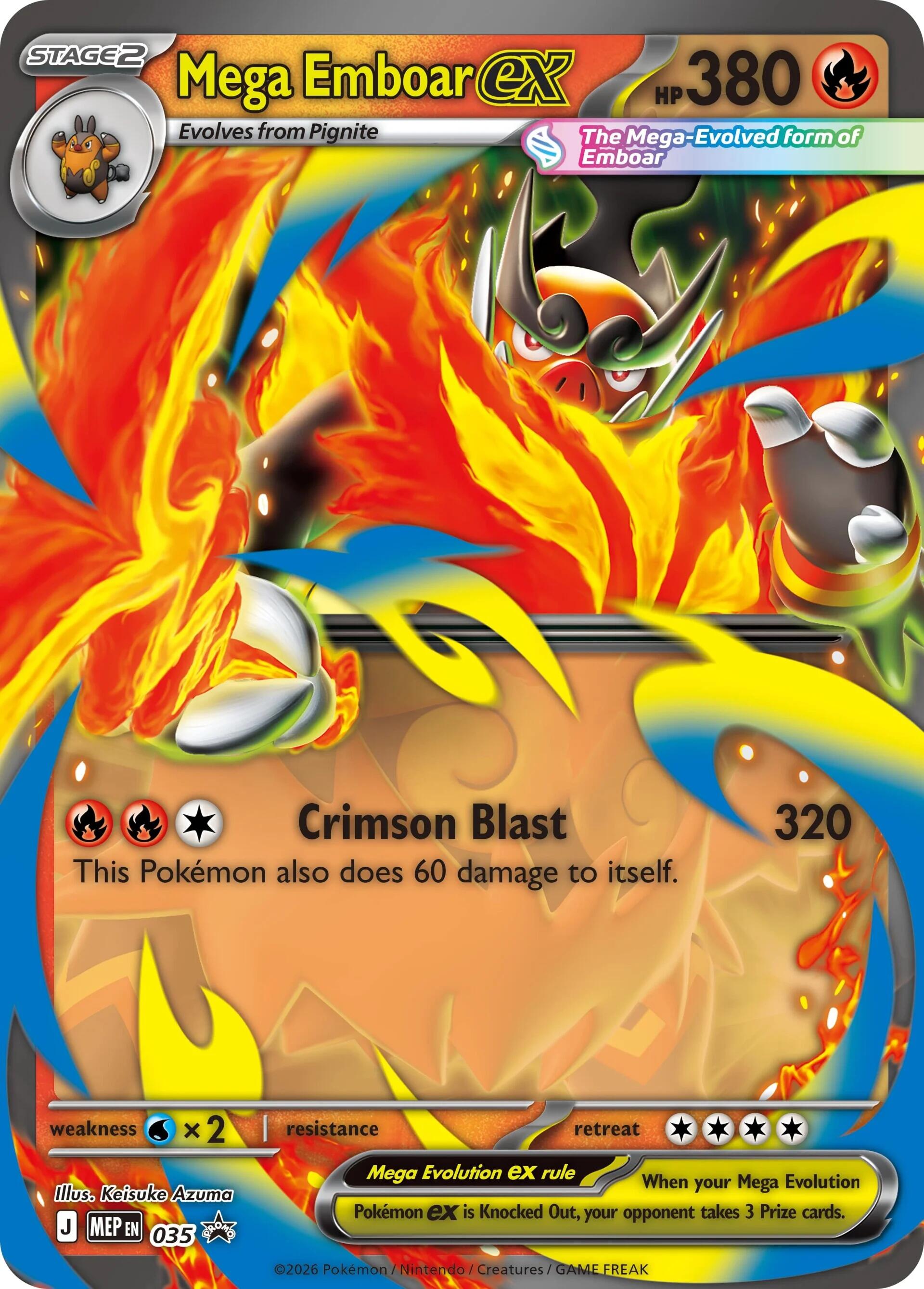 Mega Emboar ex (035) [Mega Evolution Promo] | Good Games Morley