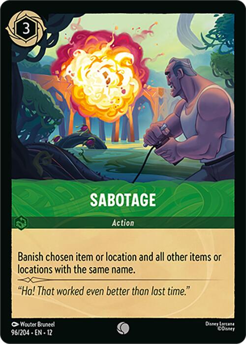 Sabotage (96/204) [Wilds Unknown] | Good Games Morley