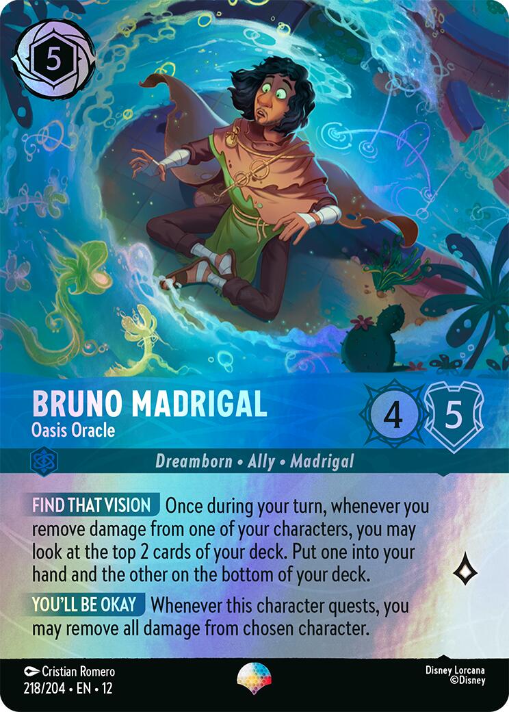 Bruno Madrigal - Oasis Oracle (Epic) (218/204) [Wilds Unknown] | Good Games Morley