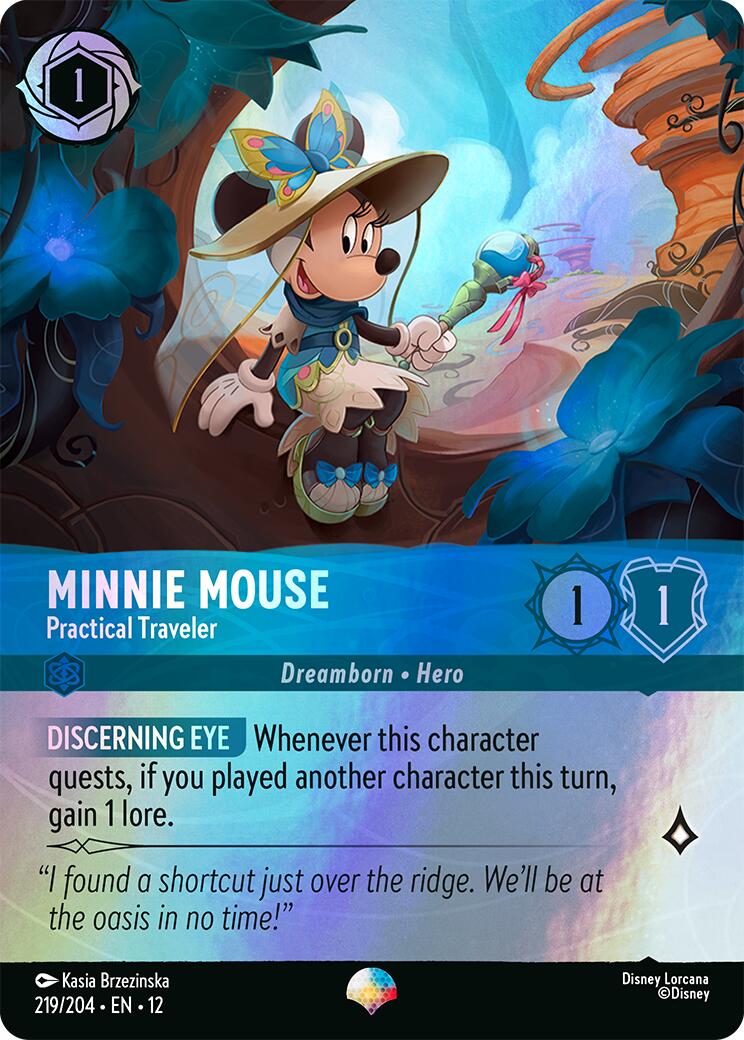 Minnie Mouse - Practical Traveler (Epic) (219/204) [Wilds Unknown] | Good Games Morley