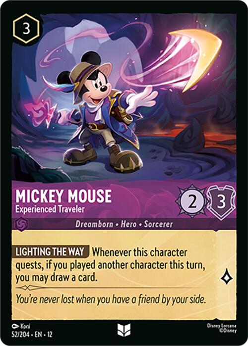 Mickey Mouse - Experienced Traveler (52/204) [Wilds Unknown] | Good Games Morley