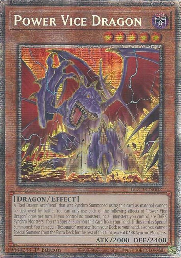 Power Vice Dragon (Starlight Rare) [BLZD-EN002] Starlight Rare | Good Games Morley