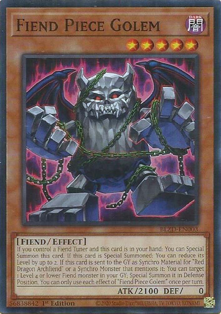 Fiend Piece Golem [BLZD-EN003] Common | Good Games Morley