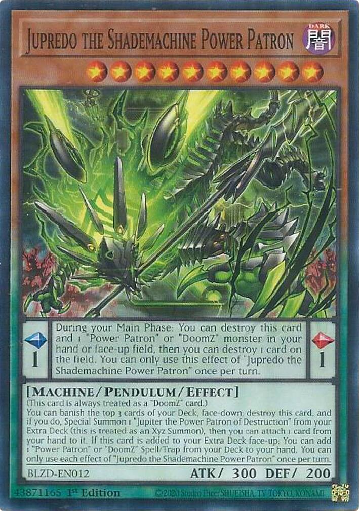 Jupredo the Shademachine Power Patron [BLZD-EN012] Common | Good Games Morley