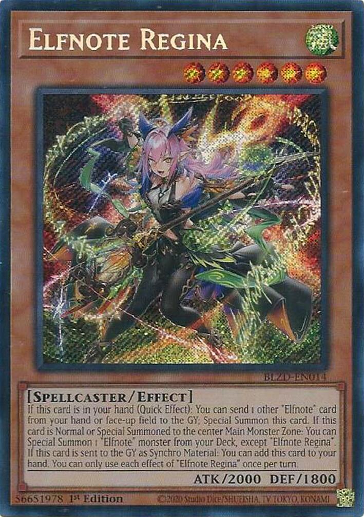Elfnote Regina [BLZD-EN014] Secret Rare | Good Games Morley