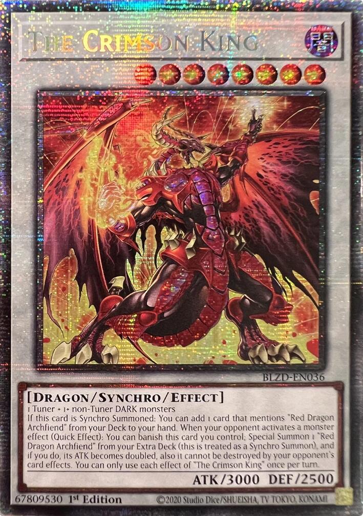 The Crimson King (Starlight Rare) [BLZD-EN036] Starlight Rare | Good Games Morley