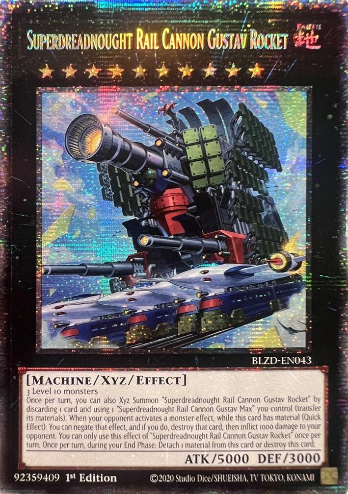 Superdreadnought Rail Cannon Gustav Rocket (Starlight Rare) [BLZD-EN043] Starlight Rare | Good Games Morley