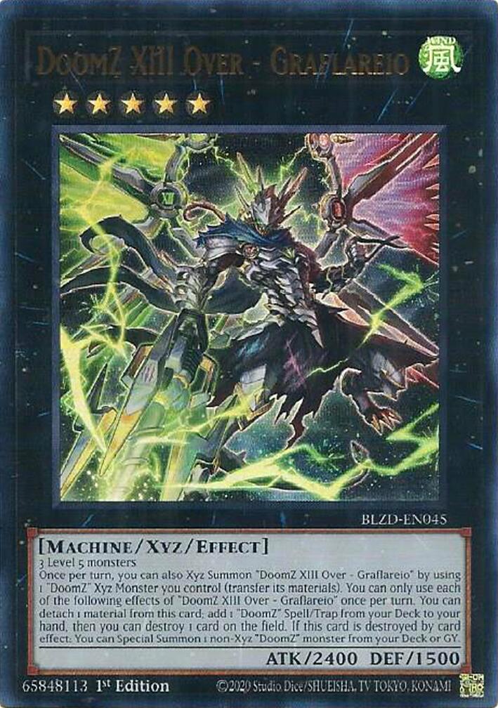 DoomZ XIII Over - Graflareio [BLZD-EN045] Ultra Rare | Good Games Morley