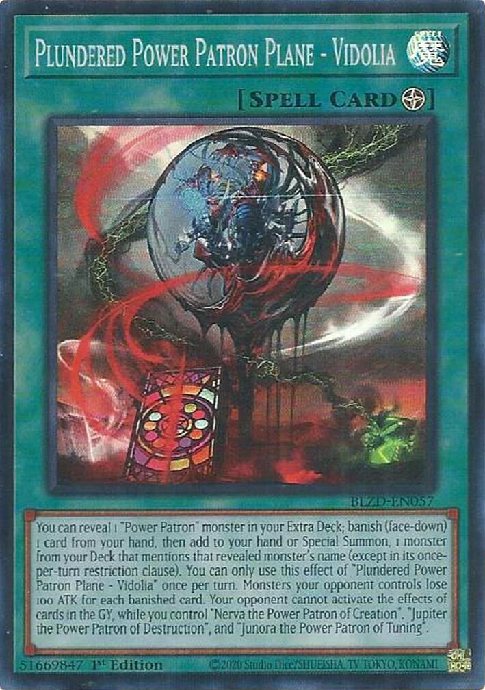 Plundered Power Patron Plane - Vidolia [BLZD-EN057] Super Rare | Good Games Morley