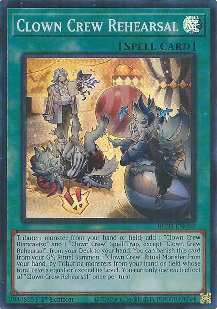 Clown Crew Rehearsal [BLZD-EN059] Super Rare | Good Games Morley