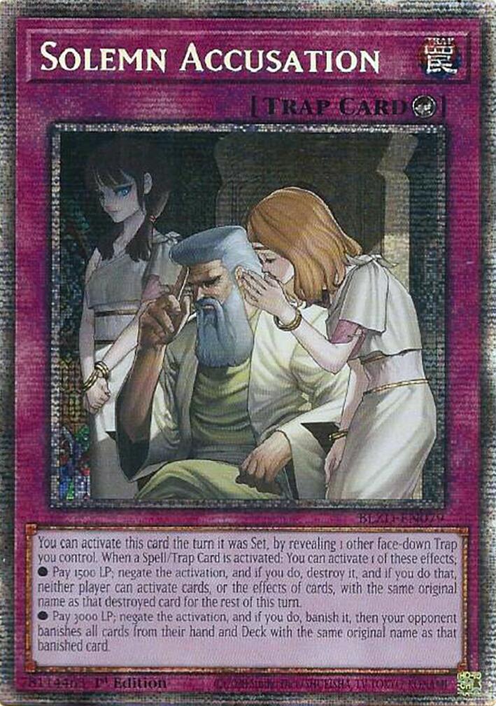 Solemn Accusation (Starlight Rare) [BLZD-EN079] Starlight Rare | Good Games Morley