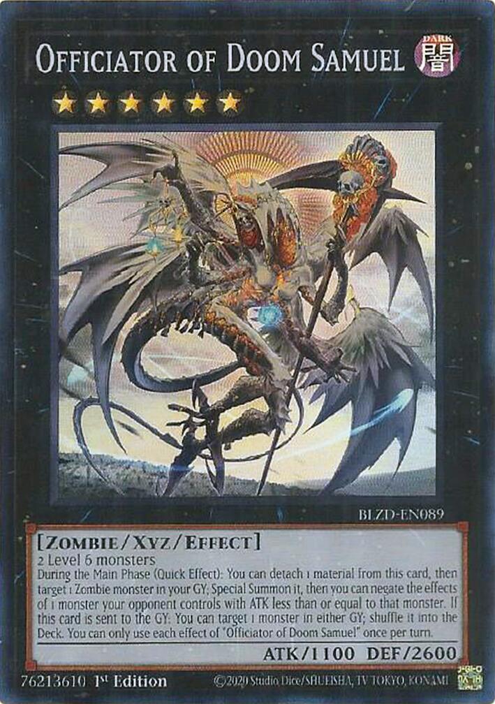 Officiator of Doom Samuel [BLZD-EN089] Super Rare | Good Games Morley