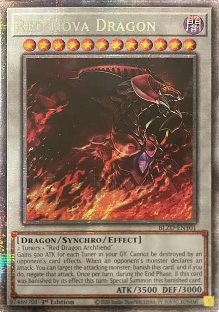 Red Nova Dragon (Starlight Rare) [BLZD-EN101] Starlight Rare | Good Games Morley
