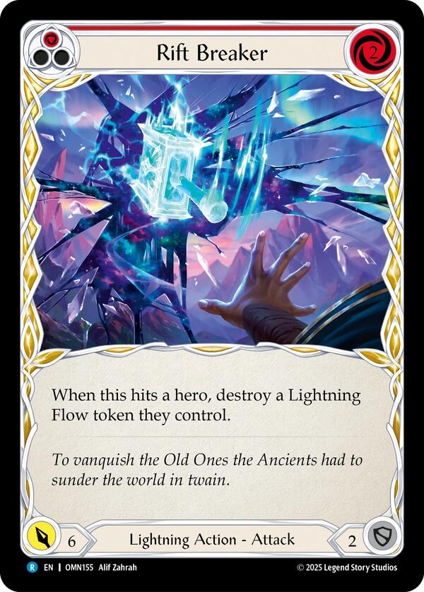 Rift Breaker (Red) [OMN155] (Omens of the Third Age)  Rainbow Foil | Good Games Morley