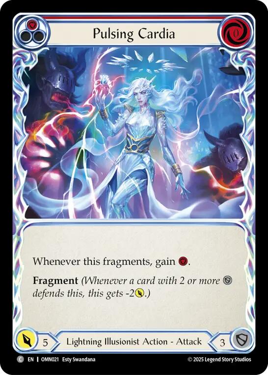 Pulsing Cardia (Red) [OMN021] (Omens of the Third Age)  Rainbow Foil | Good Games Morley