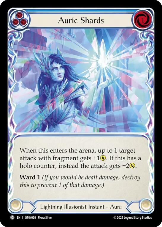 Auric Shards (Blue) [OMN029] (Omens of the Third Age) | Good Games Morley
