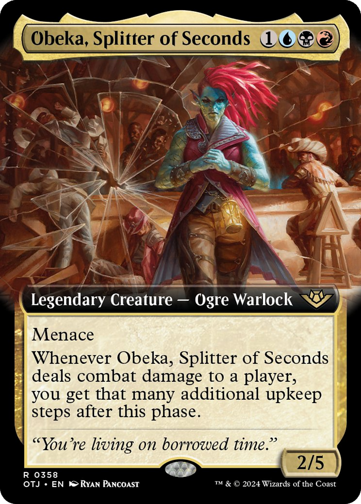 Obeka, Splitter of Seconds (Extended Art) [Outlaws of Thunder Junction] | Good Games Morley