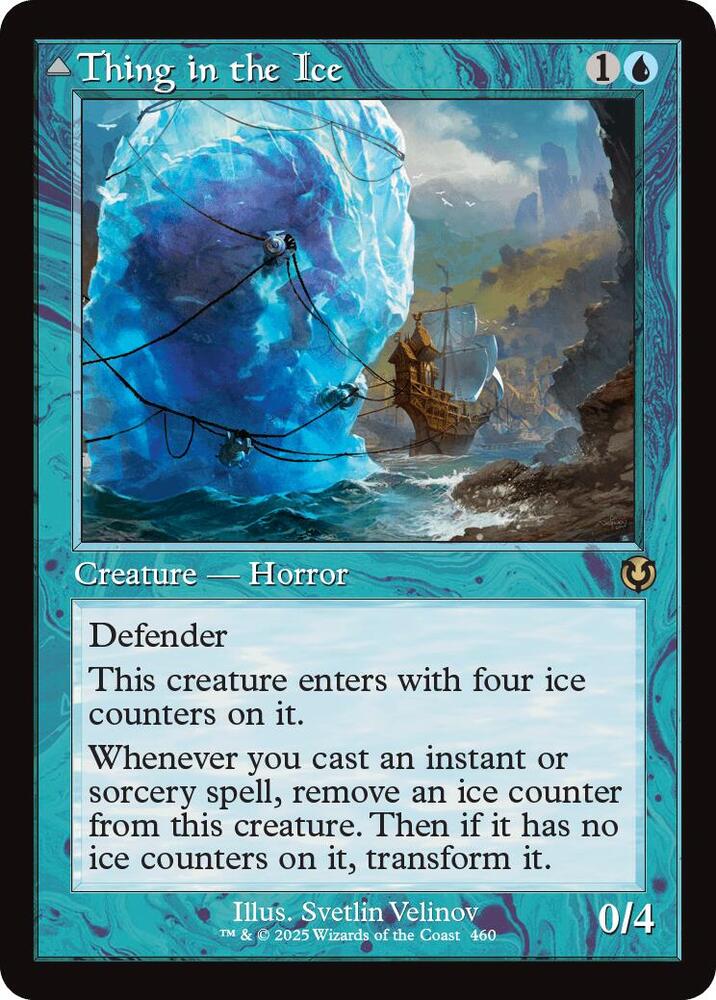 Thing in the Ice Retro Frame (Dupe) 460 (Innistrad Remastered)  - Retro Foil | Good Games Morley