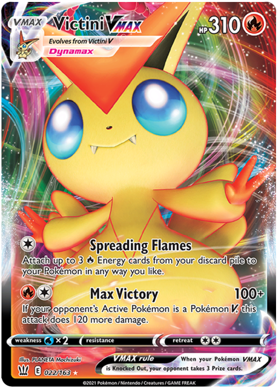 Victini VMAX (022/163) [Sword & Shield: Battle Styles] | Good Games Morley