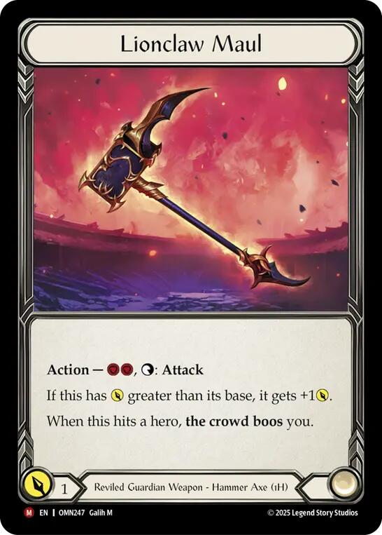 Lionclaw Maul [OMN247] (Omens of the Third Age) | Good Games Morley