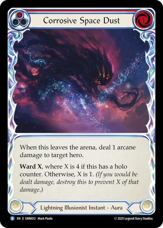 Corrosive Space Dust (Red) [OMN012] (Omens of the Third Age)  Rainbow Foil | Good Games Morley