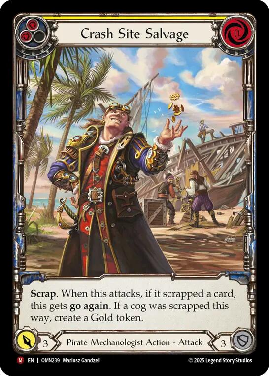 Crash Site Salvage (Extended Art) [OMN239] (Omens of the Third Age)  Cold Foil | Good Games Morley