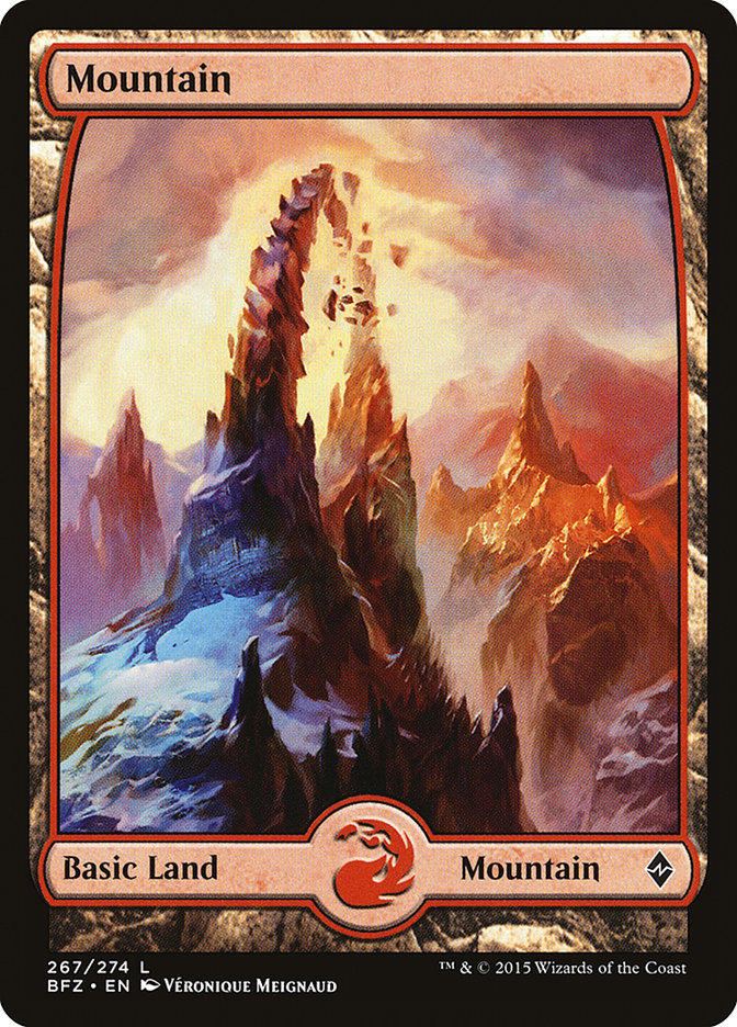 Mountain (267) (Full Art) [Battle for Zendikar] | Good Games Morley