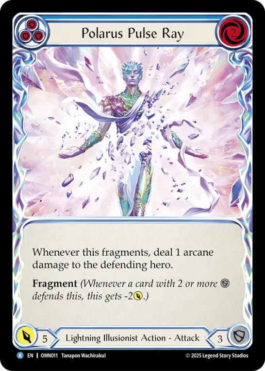 Polarus Pulse Ray (Blue) [OMN011] (Omens of the Third Age)  Rainbow Foil | Good Games Morley