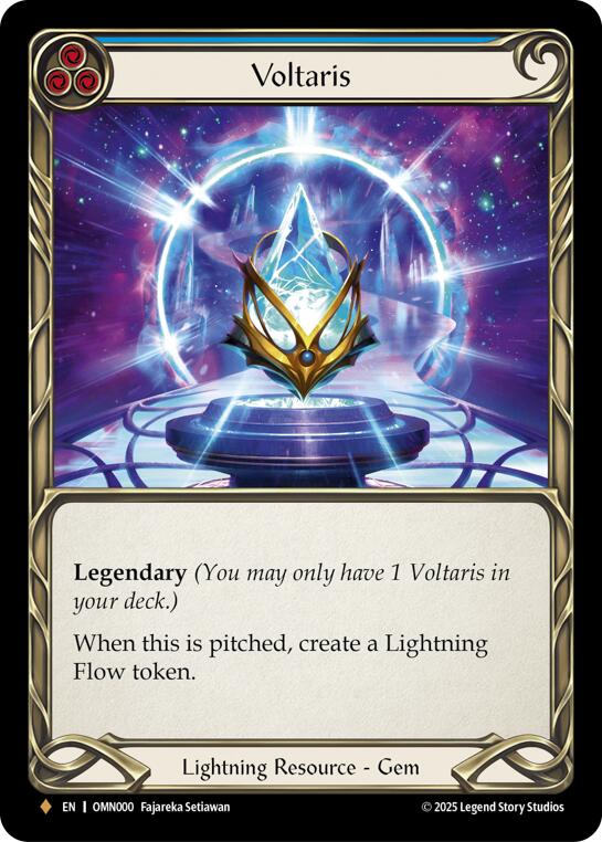 Voltaris (Blue) [OMN000] (Omens of the Third Age)  Cold Foil | Good Games Morley