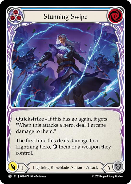 Stunning Swipe (Blue) [OMN076] (Omens of the Third Age) | Good Games Morley
