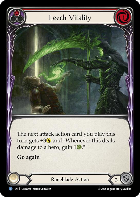 Leech Vitality (Red) [OMN093] (Omens of the Third Age) | Good Games Morley