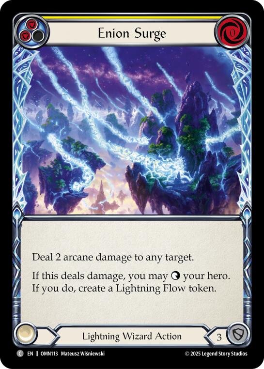 Enion Surge (Yellow) [OMN113] (Omens of the Third Age) | Good Games Morley