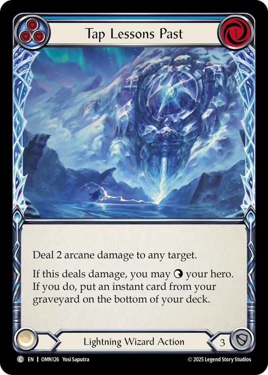 Tap Lessons Past (Blue) [OMN126] (Omens of the Third Age)  Rainbow Foil | Good Games Morley