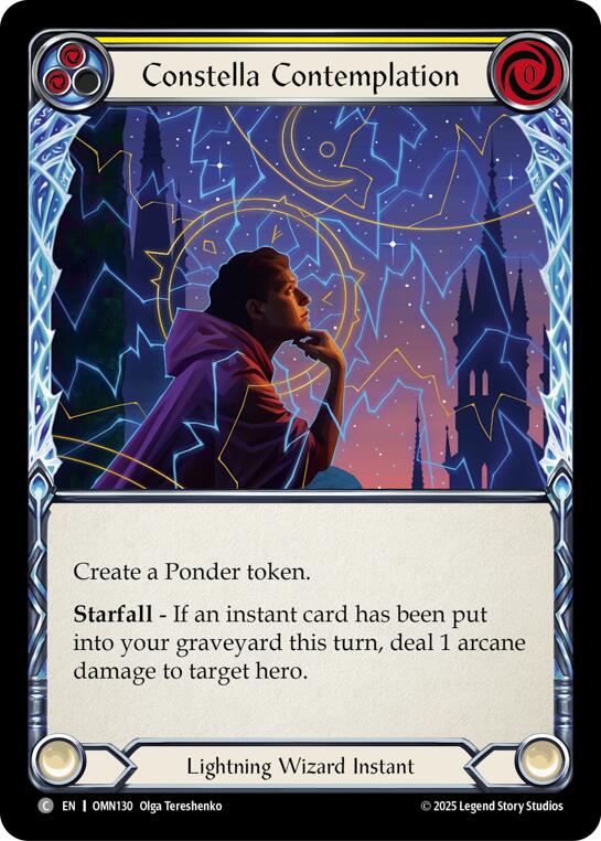 Constella Contemplation (Yellow) [OMN130] (Omens of the Third Age) | Good Games Morley