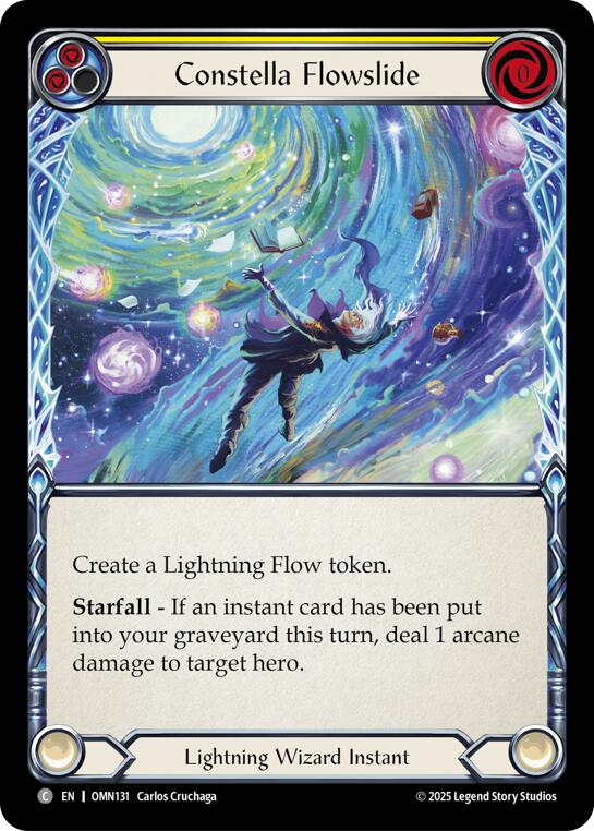 Constella Flowslide (Yellow) [OMN131] (Omens of the Third Age)  Rainbow Foil | Good Games Morley