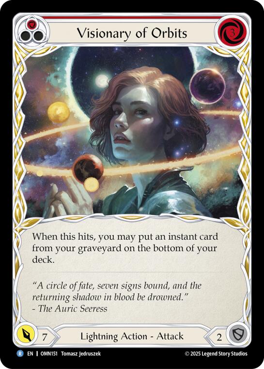 Visionary Of Orbits (Red) [OMN151] (Omens of the Third Age) | Good Games Morley
