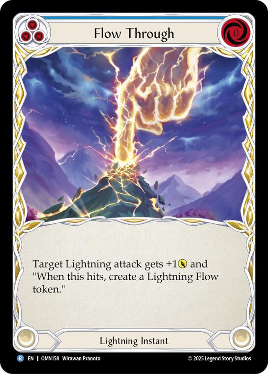 Flow Through (Blue) [OMN158] (Omens of the Third Age) | Good Games Morley