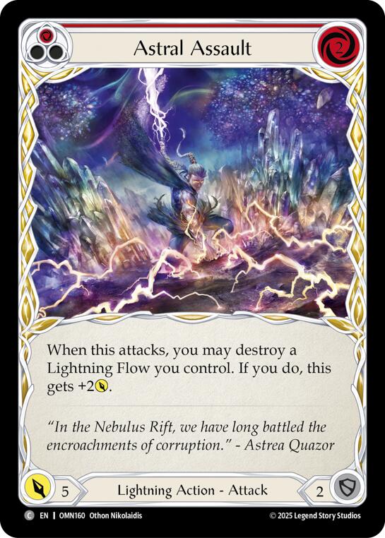 Astral Assault (Red) [OMN160] (Omens of the Third Age) | Good Games Morley