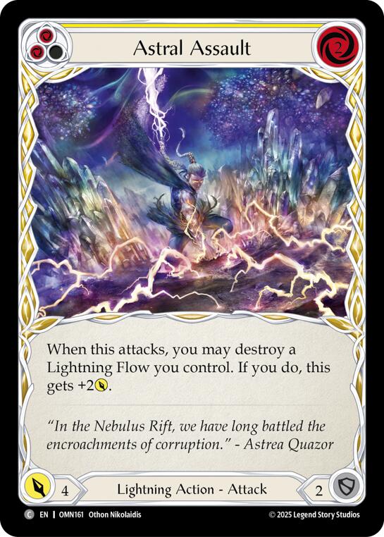 Astral Assault (Yellow) [OMN161] (Omens of the Third Age) | Good Games Morley