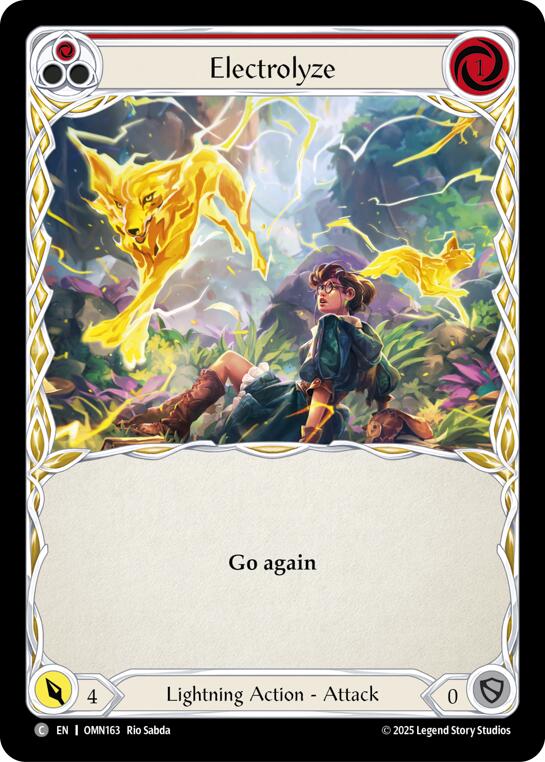 Electrolyze (Red) [OMN163] (Omens of the Third Age)  Rainbow Foil | Good Games Morley