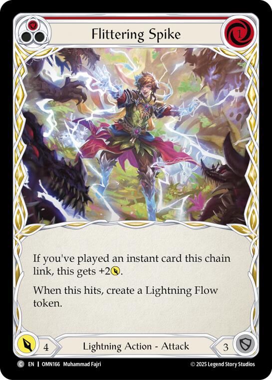 Flittering Spike (Red) [OMN166] (Omens of the Third Age)  Rainbow Foil | Good Games Morley