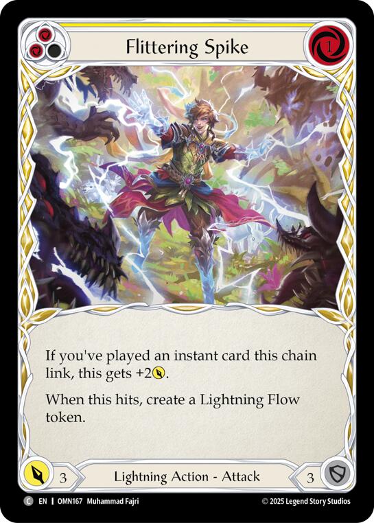 Flittering Spike (Yellow) [OMN167] (Omens of the Third Age) | Good Games Morley