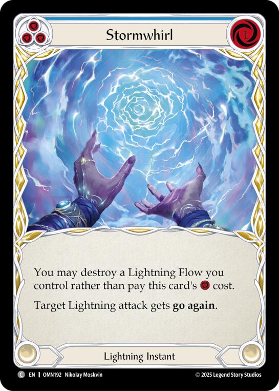 Stormwhirl (Blue) [OMN192] (Omens of the Third Age)  Rainbow Foil | Good Games Morley