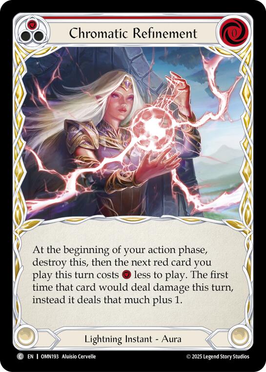 Chromatic Refinement (Red) [OMN193] (Omens of the Third Age)  Rainbow Foil | Good Games Morley