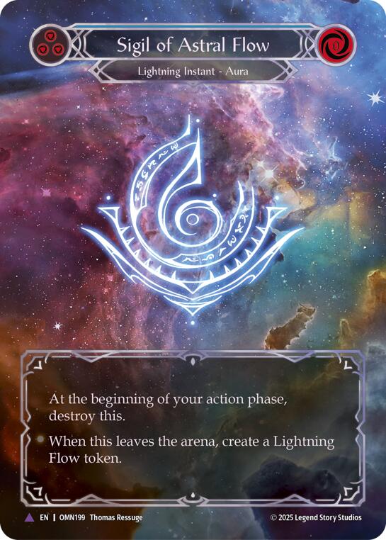 Sigil Of Astral Flow (Blue) (Marvel) [OMN199] (Omens of the Third Age)  Cold Foil | Good Games Morley