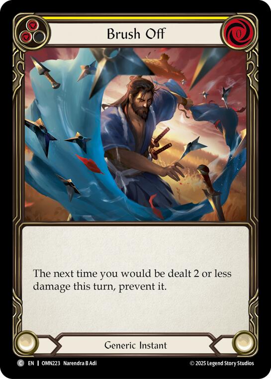Brush Off (Yellow) [OMN223] (Omens of the Third Age) | Good Games Morley